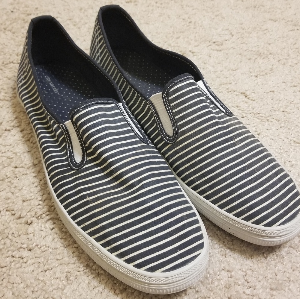 Striped Slide-On Shoes